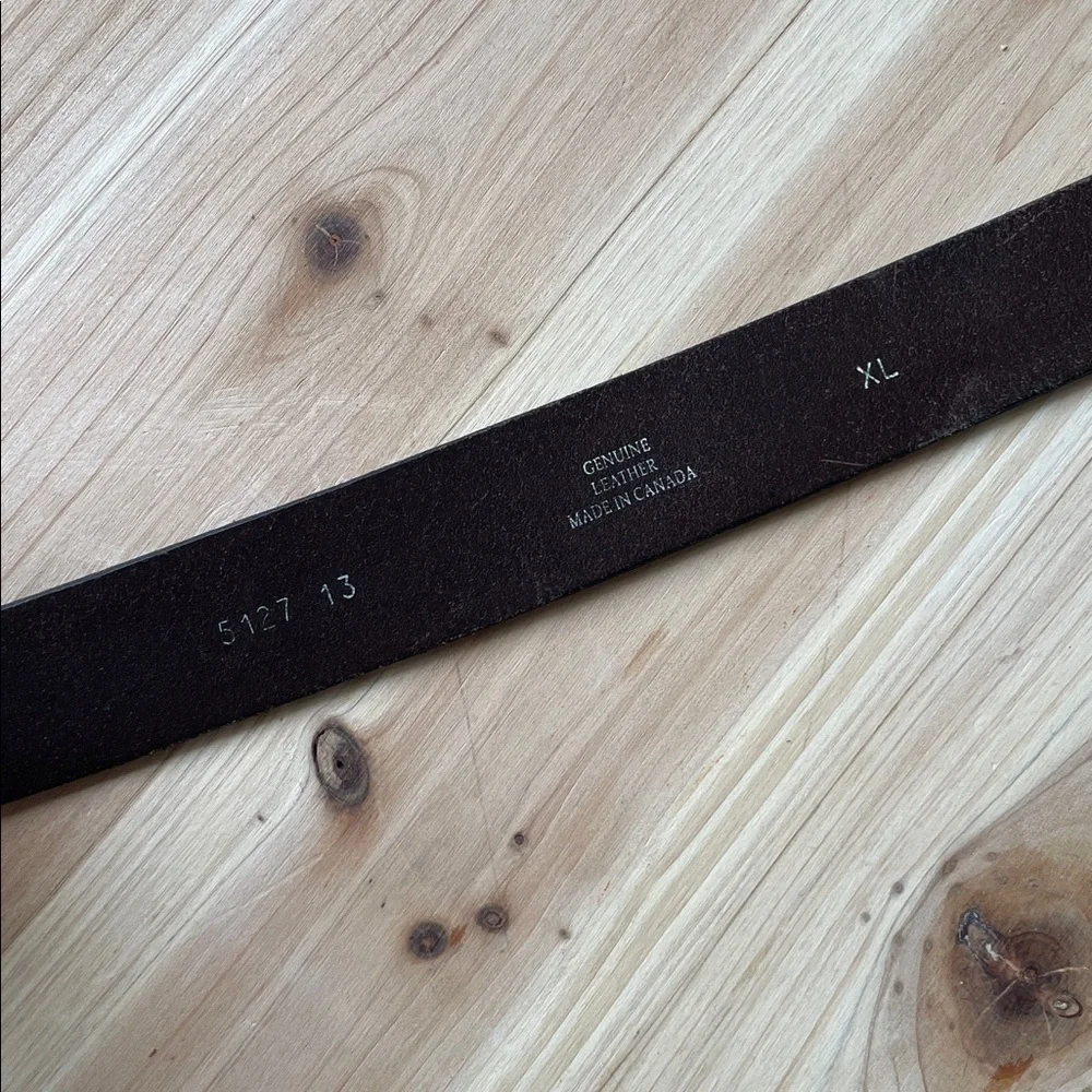 Men's Brown Genuine Leather Belt XL